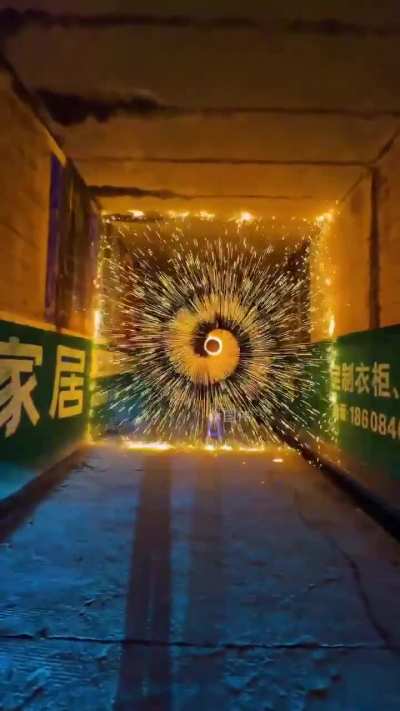He created a portal
