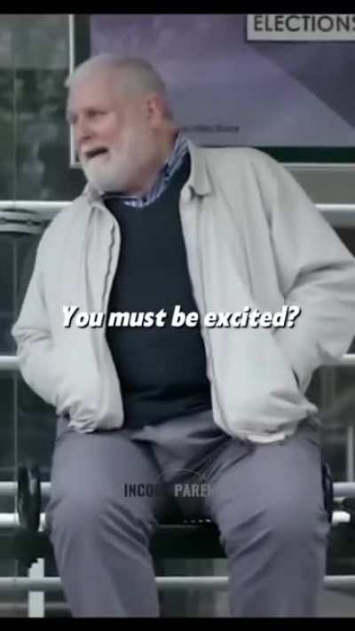 Casual talk at the bus stop