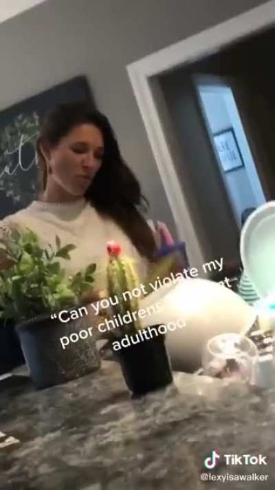 She did not stutter
