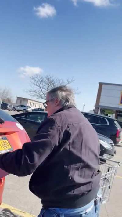 So when a motorist hit another car in Cheektowaga NY, this was the response when the striker was asked for insurance information