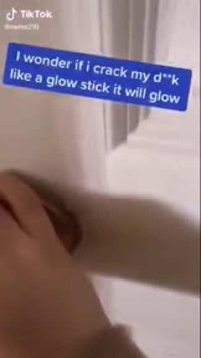 It didn't glow