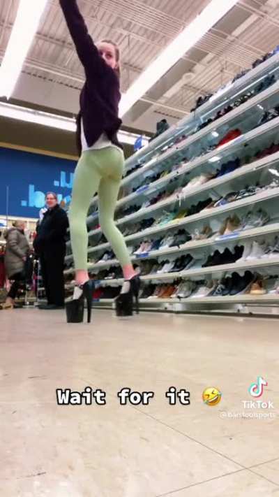 she definitely dropped it
