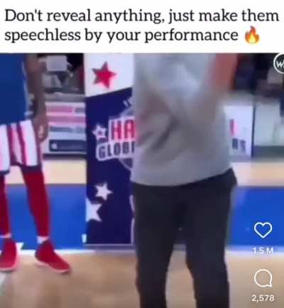 Basketball player: Learn one trick….