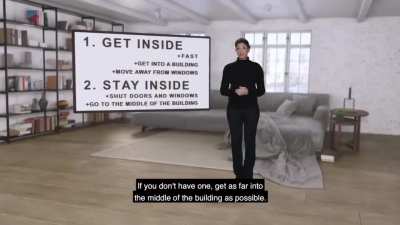 New York recently played a nuclear survival ad