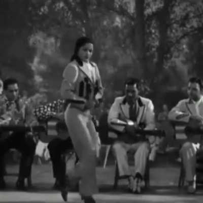 Carmen Amaya was considered "the greatest Flamenco dancer ever" and was the first woman to master the intricate footwork that was often reserved for the best male dancers. Here she is dancing in 1944 at around 30 years of age.