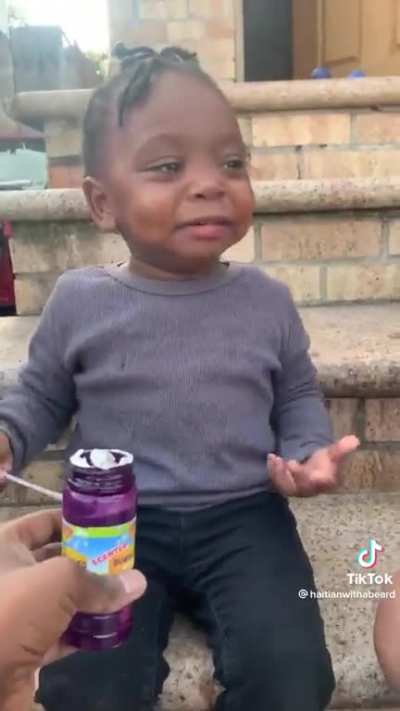 Poor little frustrated baby ?