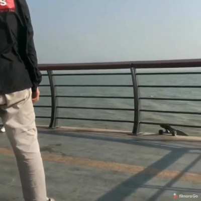 He was a skater boy. She said, "See you later, board"