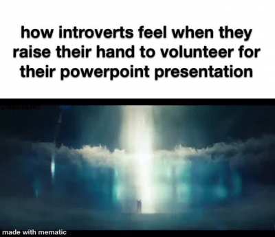 raise your hand to show your presentation to class