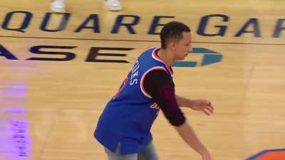 [Highlight] The 3 point bug is contagious for Celtics @ Knicks - a Knicks fan wins a car after banking in the halfcourt shot during the intermission