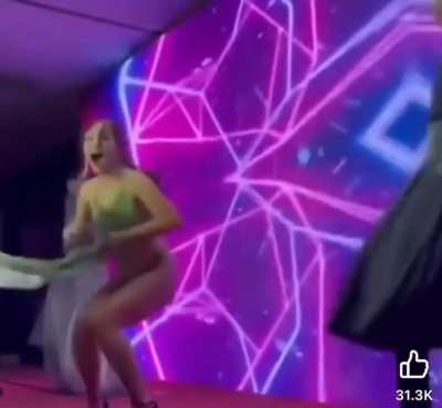 Why singers need backup dancers.