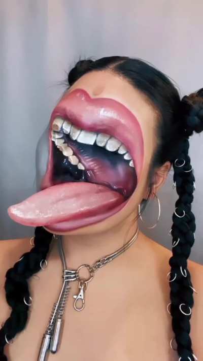 Artist uses makeup to transform her face into incredible optical illusions