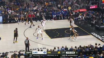 [Highlight] Reggie Jackson strips Klay Thompson and gives it to Marcus Morris Sr. for the 3