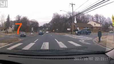 Do you stop to let pedestrians cross?