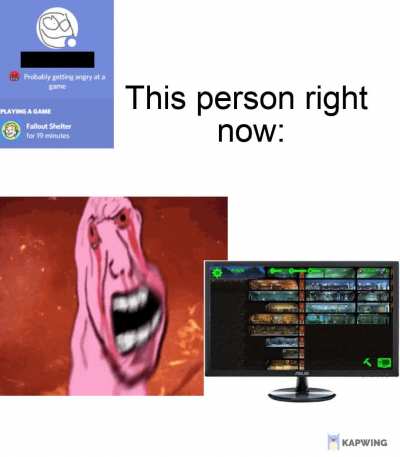 Raging at a game cringe