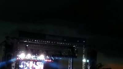 Ozzy Osborn singing "Bark at the Moon" during the solar eclipse on August 21, 2017