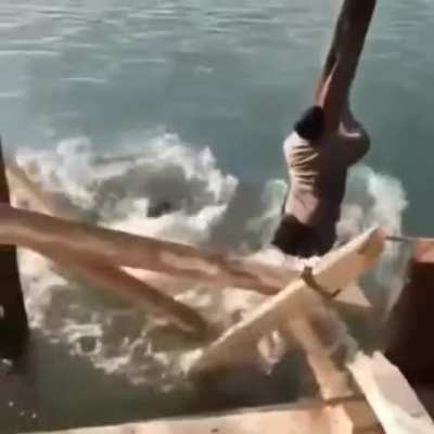 Building a pier while standing on it