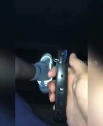 Showing off your new knife ?
