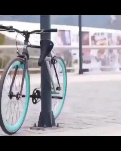 A Good idea, Foot bicycle lock