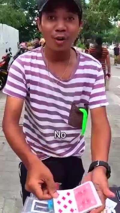 He's not even wearing long sleeves