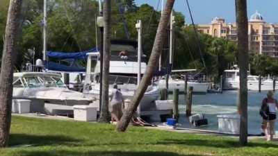 Boat man don't how to dock