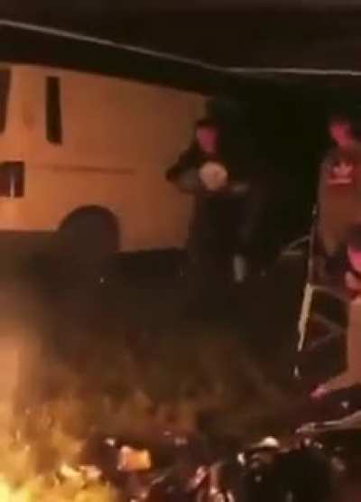 Crazy drunk cyclist....
