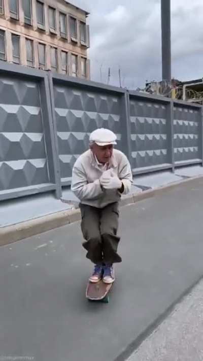 St. Petersburg, Russia. Igor is 73 years old, he rides his board since 1981. ? Max Timukhin