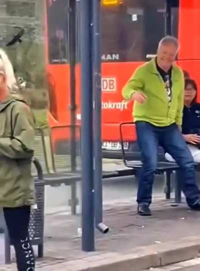 "Ouch! Now I got to act all cool"...