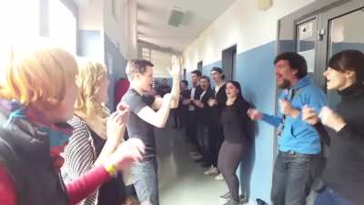 Cappella choir's vocal warm up