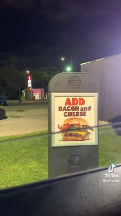 Just trying to order in the drive-thru