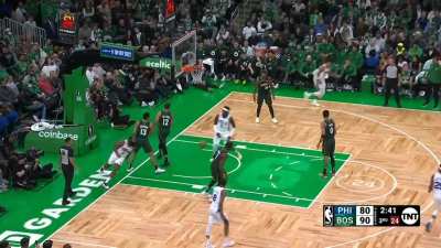 [Highlight] James Harden gets by Grant Williams and Marcus Smart for the layup. "James Harden is a sorcerer!" Harden now has 31 points in only the 3rd Quarter.