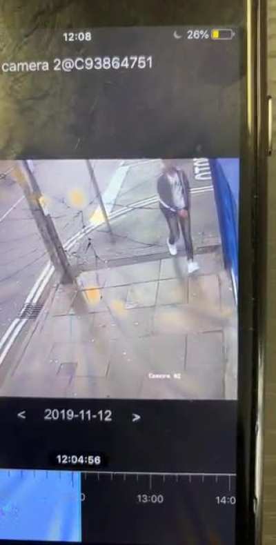 Here’s a clip of me slipping outside a chip shop filled with people.