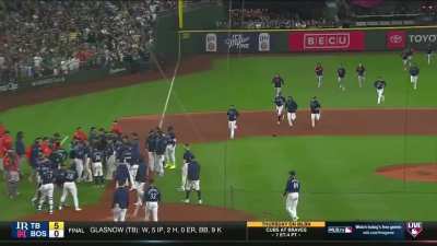 [Highlight] [Highlight] Hector Neris walks towards Julio Rodriguez following an inning-ending strikeout and the benches clear