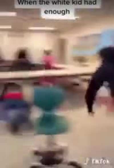 When you saw sudden move of quiet white kid
