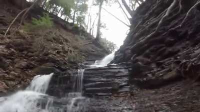 ?Eternal flame falls. It is believed this flame has been burning for thousands of years after being lit by early inhabitants