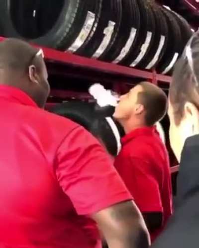 He got some skills.