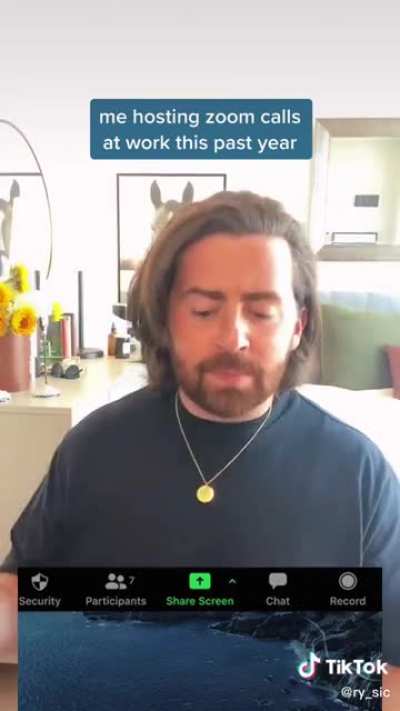 Hosting zoom calls at work this past year