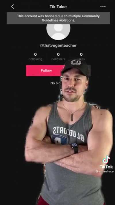 [META] The crazy vegan teacher has finally been banned from TikTok