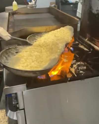 Double sautéing macaroni and cheese