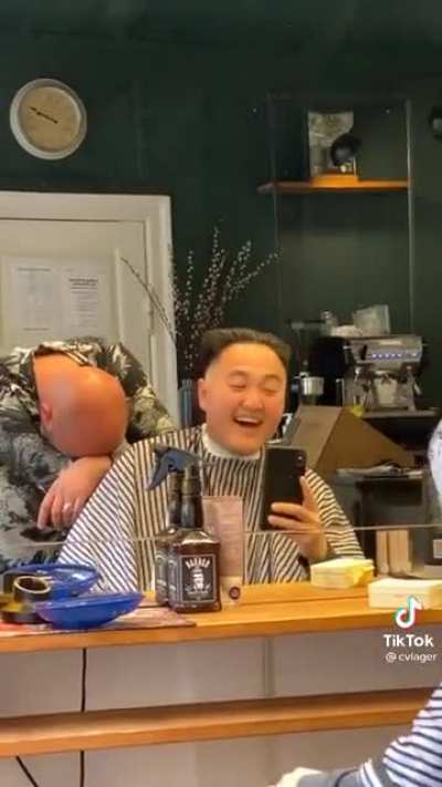 Probably made that barber‘s day