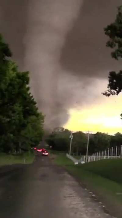 ? A tornado in Oklahoma, US.