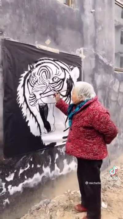 Amazing Chinese grandma art