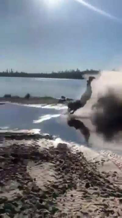 WCGW If I Ride Across A Lake With A Motorcycle At High Speed Thinking I Can Hydroplane On The Surface