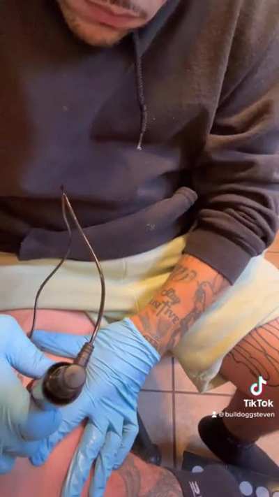 Tattooing myself