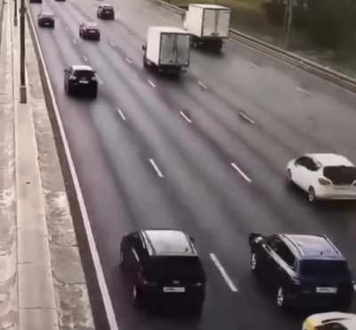 How can a tire cause chaos in traffic?