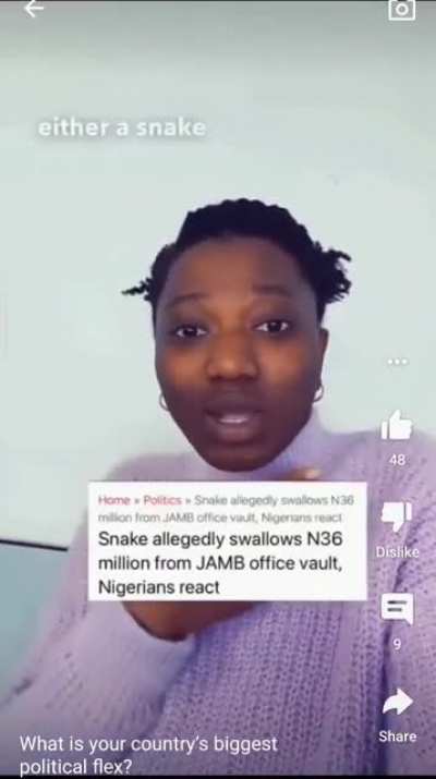 What is your country's biggest political flex?