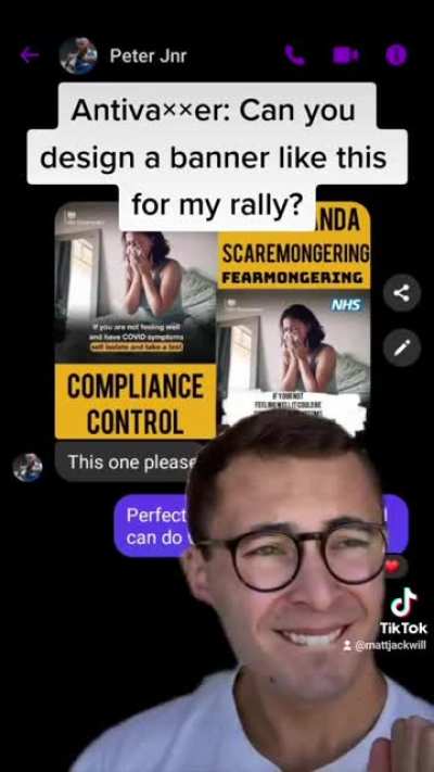 Designing TERRIBLE banners for an antivaxxer