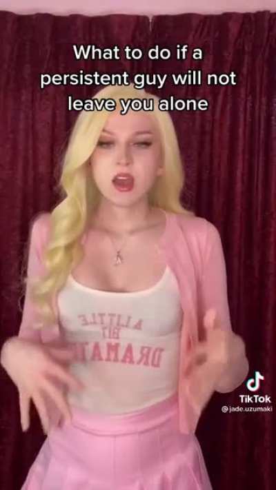 How to get a persistent guy to leave you alone