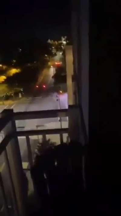 WCGW Dodge Charger running from police meets red light runner