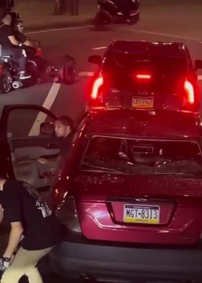 Happened in Philadelphia. Baby in the backseat.