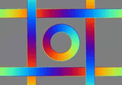 Neither the lines or the circle are moving